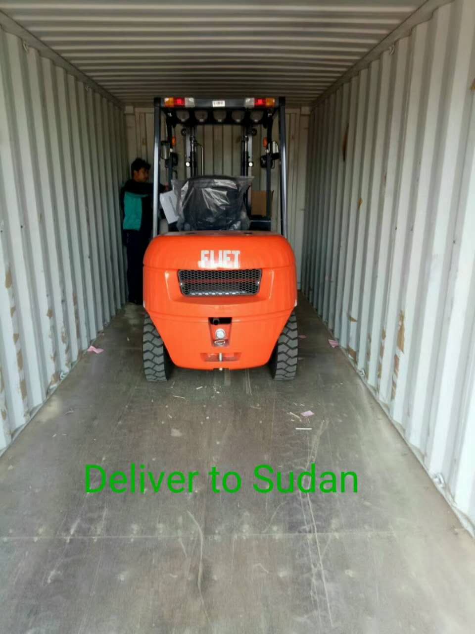 3t diesel forklift delivery to Sudan
