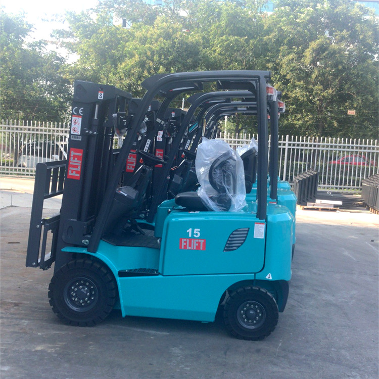 FLIFT 1.5 ton electric forklift with 4.5 meter container mast