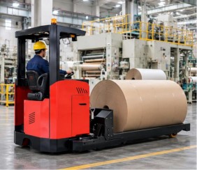 custom paper roll handling truck