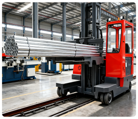 Multi-directional side loader 