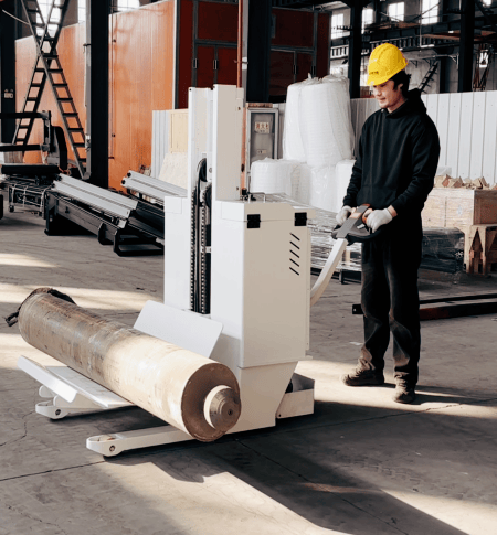 roll handling trolley