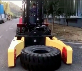 customized tire handler forklift