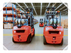 gas forklift truck
