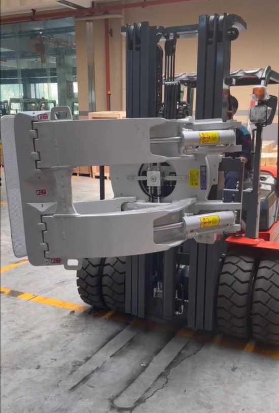 high lift paper roll clamp forklift